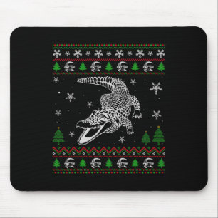 Lelijke kerst voor alligator liefhebbers leuk leli muismat