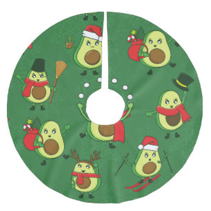 Lelijke Kerstavocado Santa Winter Kerstboom Rok