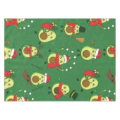 Lelijke Kerstavocado Santa Winter Tafelkleed (Voorkant (Horizontaal))