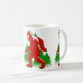 lelijke kerstbeker yeti koffiemok (Voorkant rechts)