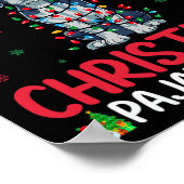 Lelijke kerstboom Kerstman Engels Pointer Dog Kers Poster (Hoek)