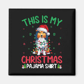 Lelijke kerstboom Santa Shetland herdershond Kerst Magneet (Voorkant)