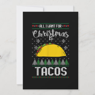lelijke kerstcadeautjes voor Taco Lover alles wat  Kaart