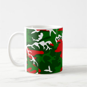 lelijke kerstcamouflage koffiemok