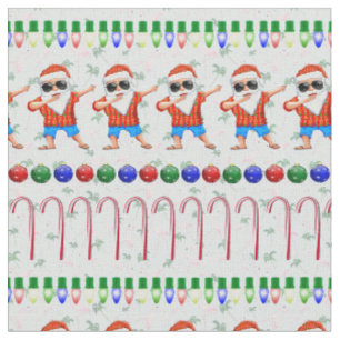 Lelijke kerstdabbing Santa Stof
