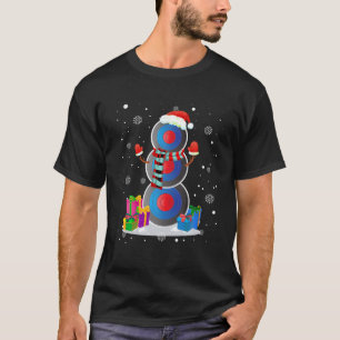 Lelijke kerstfeeststijl Snowman Chris T-shirt