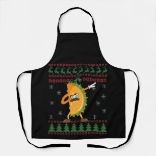Lelijke kerstkeuken Funny Dabbing Taco Gift Schort