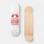 Lelijke kerstkeuken QR Code Happy Nieuwjaar! Skateboard (Voorkant)