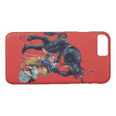 lelijke kerstkrampus antiek red Case-Mate iPhone case (Achterkant (Horizontaal))