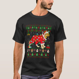 Lelijke Kerstman Kostuum Duitse Herder Hond Christ T-shirt