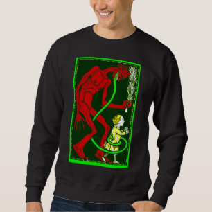 lelijke kerstman krampus kind Victoriaans Trui