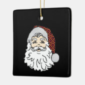 lelijke kerstmankerkledij keramisch ornament (Links)