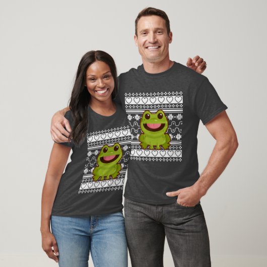 Lelijke Kerstmankleding Kerstkikker grappig T-shirt (Unisex)