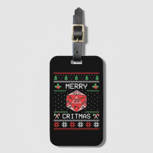 Lelijke Kerstmis II - Merry Critmas Bagagelabel