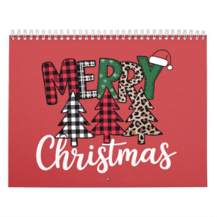 Lelijke Kerstmis Merry and Bright Kerstboom Kerstm Kalender