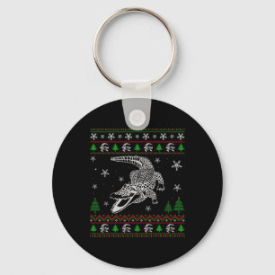 Lelijke Kerstmis voor Alligator Lovers Fun Ugly Sleutelhanger