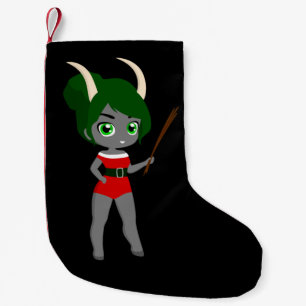 lelijke kerstmis vrouw krampus kleine kerstsok
