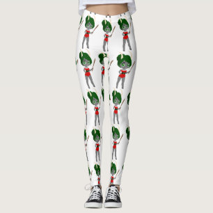 lelijke kerstmis vrouw krampus leggings