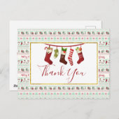 Lelijke Kerstmuts Patroon Briefkaart (Voorkant / Achterkant)