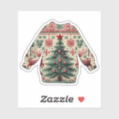 Lelijke Kerstmuts Sticker (Vel)