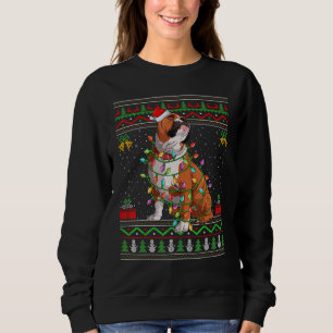 Lelijke Kerstmuts Stijl Kerstman Engelse Bulldog K Trui