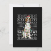Lelijke Kerstmuts Stijl Santa Engelse Pointer Hond Kaart (Voorkant)
