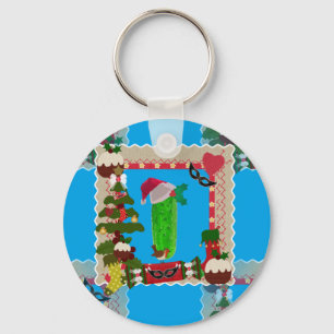 lelijke kerstpup sleutelhanger