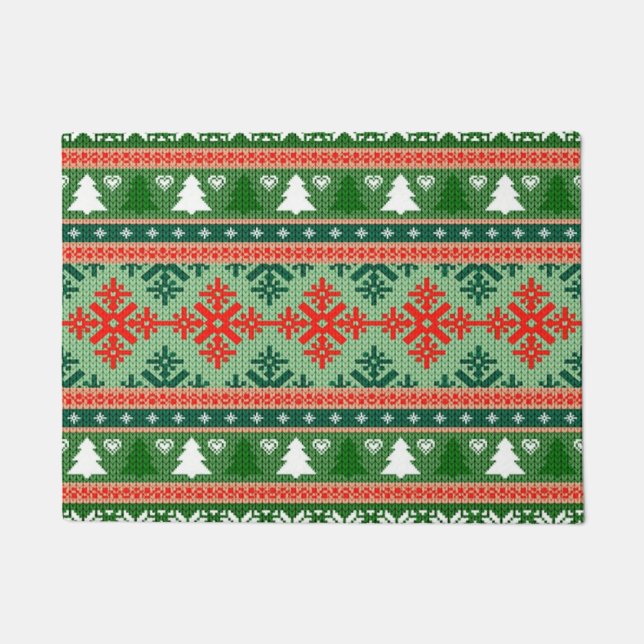 lelijke kersttrui deurmat (Voorkant)