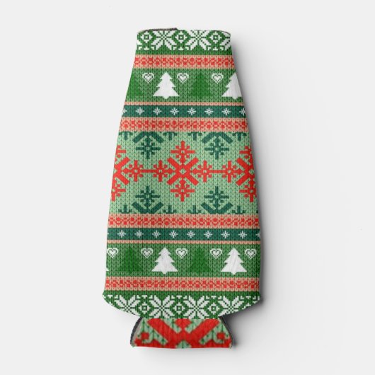 lelijke kersttrui flesjeskoeler (Voorkant)