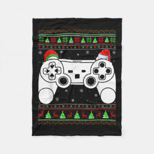 Lelijke Kersttrui Videogame Controller Xmas Fleece Deken
