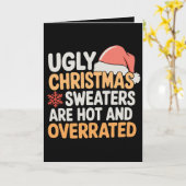Lelijke kersttrui's zijn heet en overgewaardeerd K Kaart (Gele Bloem)