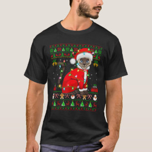 Lelijke Kerstverlichting Kerstman Kostuum Siamese T-shirt