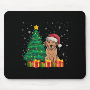 Lelijke Labrador Santa Hat Christmas Lights Honden Muismat