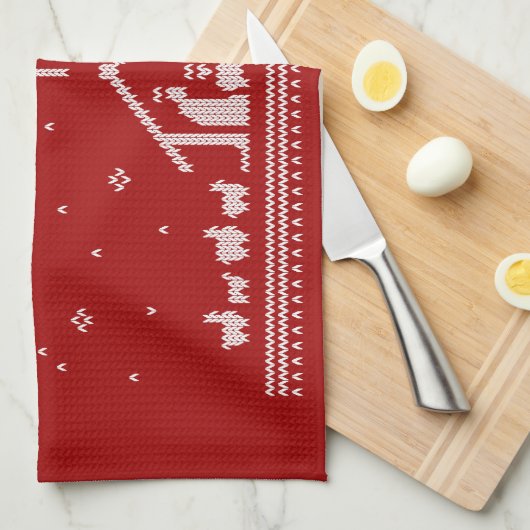 Lelijke prettige kerstzweten Nativiteit Religie Theedoek (Quarter Fold)