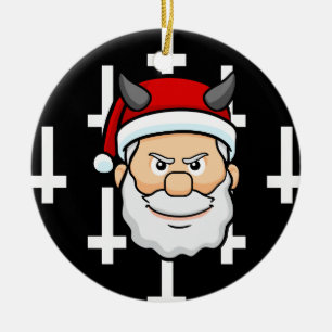 lelijke schildpad santa claus keramisch ornament