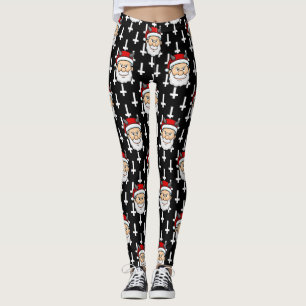 lelijke schildpad santa claus leggings