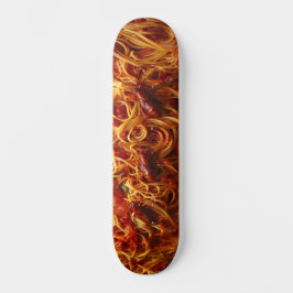 Lelijke spaghetti voedsel skateboard
