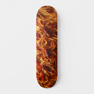 Lelijke spaghetti voedsel skateboard
