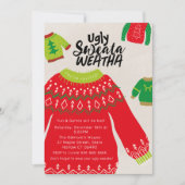 Lelijke Sweata Weatha Party uitnodiging (Voorkant)