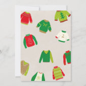 Lelijke Sweata Weatha Party uitnodiging (Achterkant)