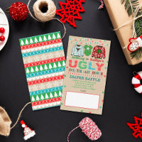 Lelijke Sweater Kerstmis Baby shower Diaper Raffle