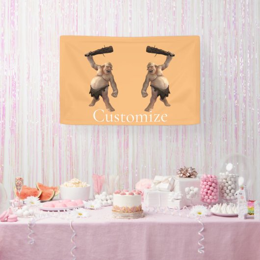 Lelijke Troll Thunder_Cove Spandoek (Feest)