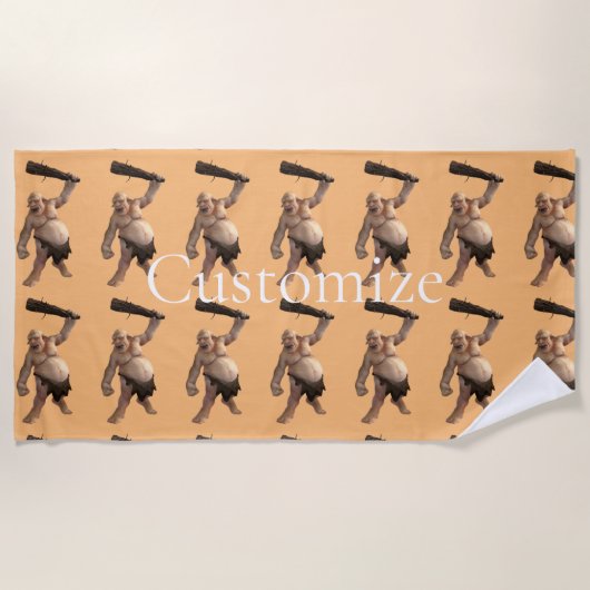 Lelijke Troll Thunder_Cove Strandlaken (Voorkant)