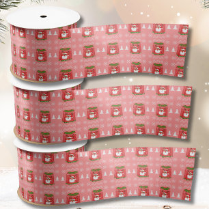 Lelijke trui Grappig rendier Kerstpatroon Lint