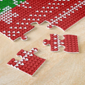 Lelijke trui jingle bells Xmas rendieren haakwerk Legpuzzel (Zijkant)