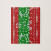 Lelijke trui jingle bells Xmas rendieren haakwerk Legpuzzel (Verticaal)