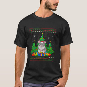 Lelijke Trui Kerstboom Santa Hat Dormouse Xma T-shirt
