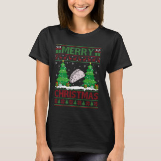 Lelijke Trui Kerstboom Verlichting Mexicaans eten T-shirt