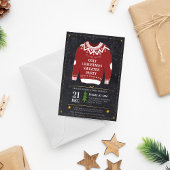 Lelijke trui kerstfeest moderne feestdag kaart