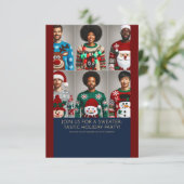 Lelijke trui kerstvakantie feest uitnodiging (Staand voorkant)